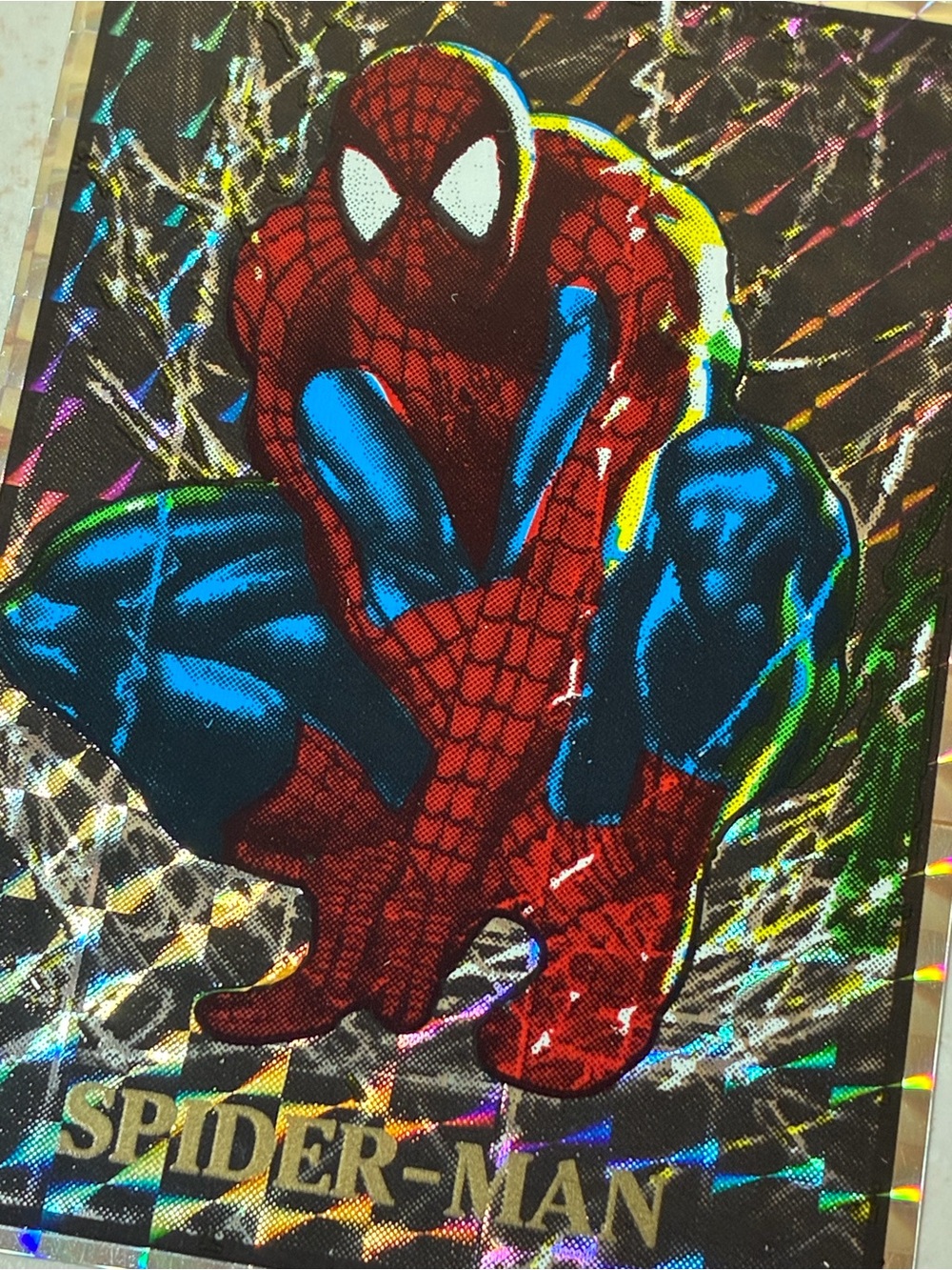 Spider-Man Holographic Vending Machine Sticker